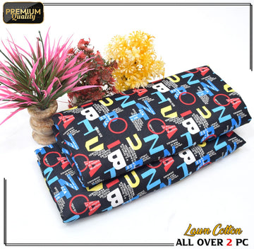 2 Piece Soft | Lightweight & Stylish Printed  Lawn Cotton Suit - BDF#117